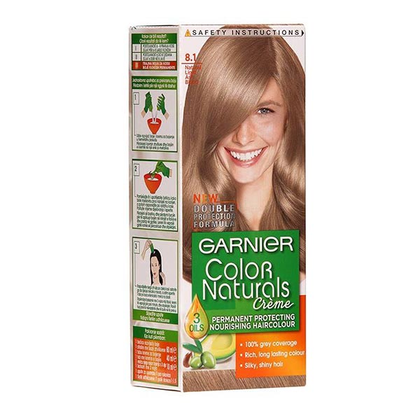 Garnier Natural Ash Blond Shade 7.1 زانوبند قابل تنظیم ابری با کشکک بسته آدور - Image 1
